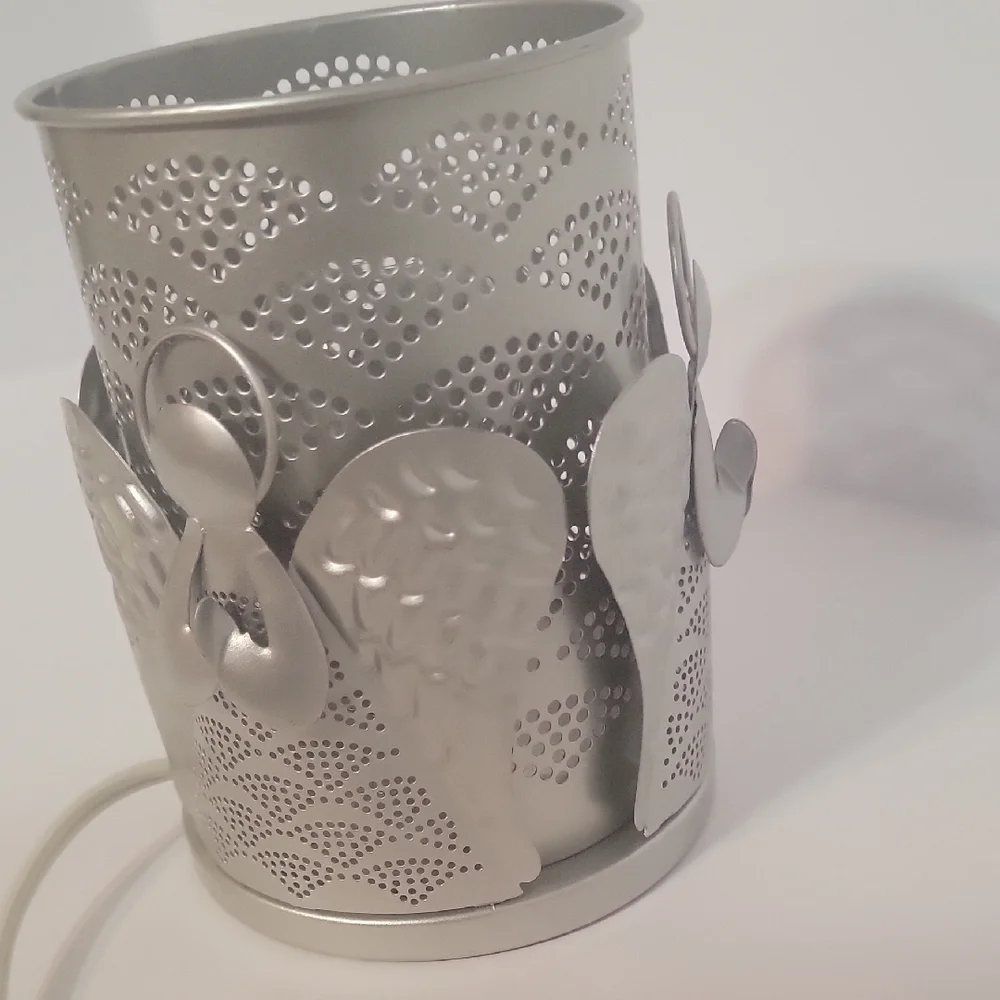 Tin Silver Angel Motif Accent Light.